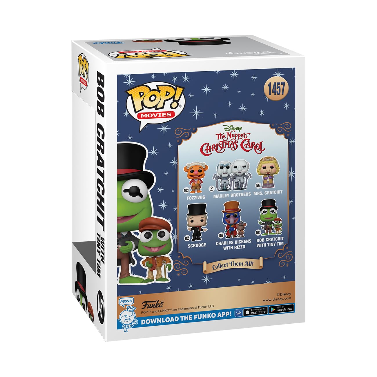 Funko Pop! & Buddy: Disney Holiday - The Muppet Christmas Carol, Kermit and Robin as Bob Scratchit with Tiny Tim