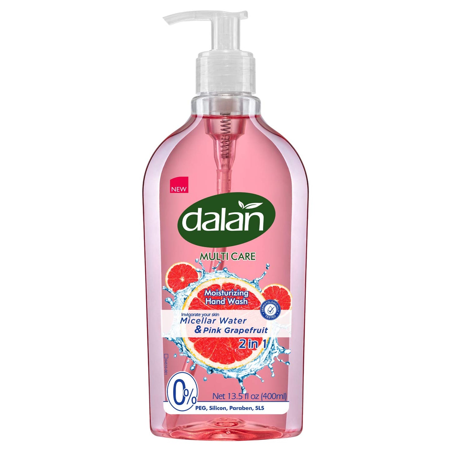 Dalan Pink Grapefruit Multicare Ultra Moisturizing Liquid Hand Soap for Normal and Dry Hands Fresh Clean and Soft Feeling (13.5 Fl Oz / 400 mL (Pack