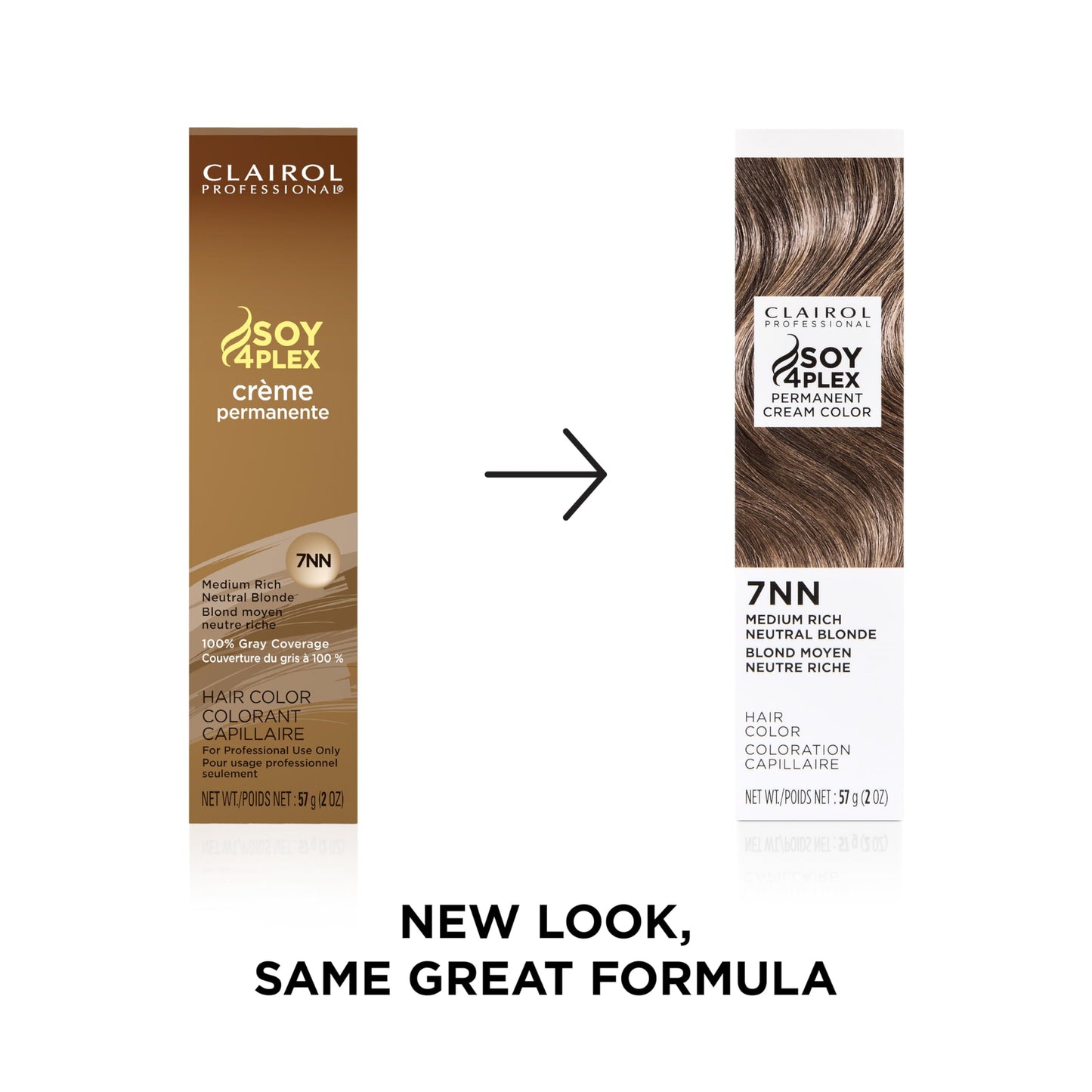 Clairol Professional Crème Permanente, 7nn Med Neutral Blonde, 2 oz. - Packaging May Vary