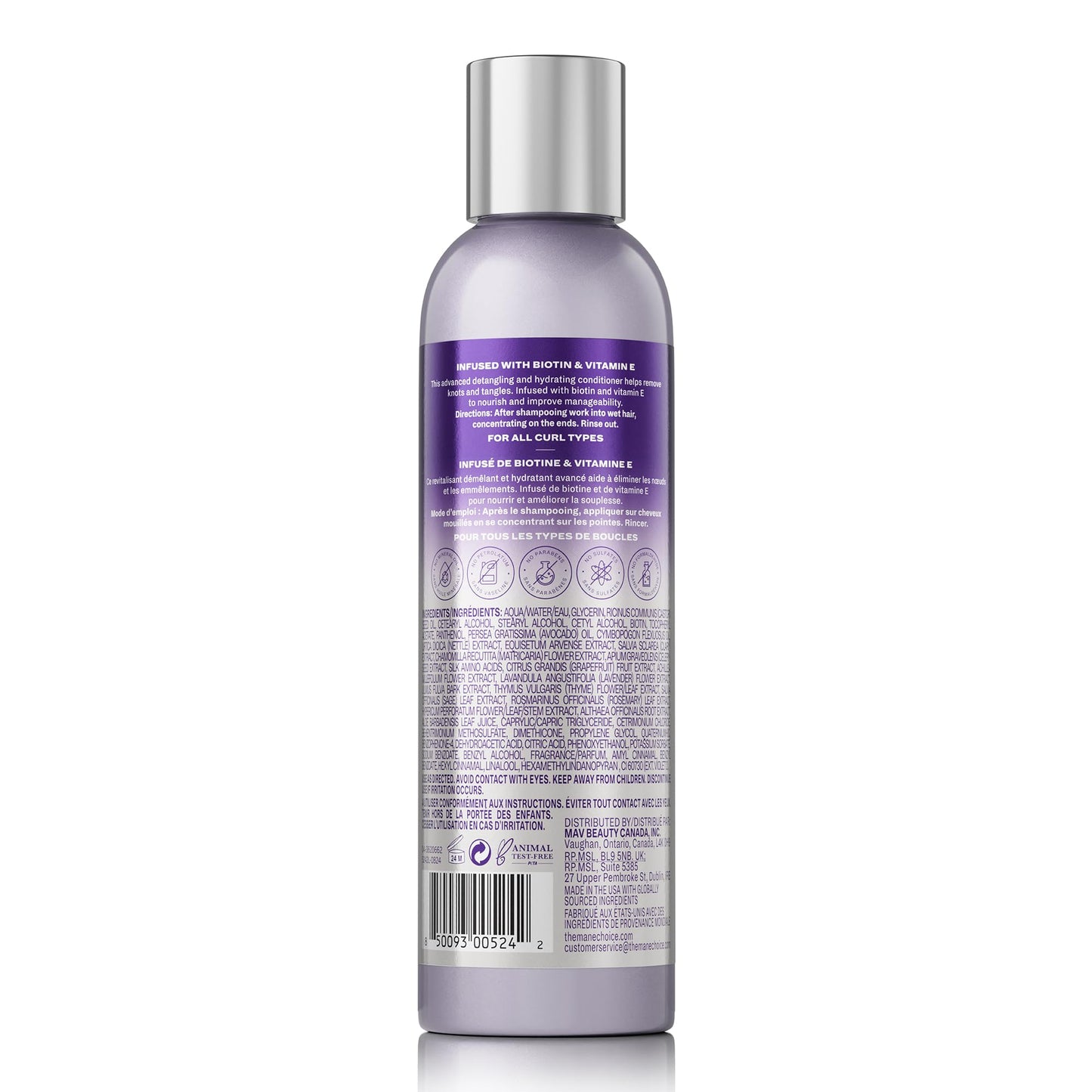 The Mane Choice The Alpha Easy On The Curls Hydration Curly Hair Conditioner, Nourishing Detangling Conditioner Enriched with Biotin & Vitamin E