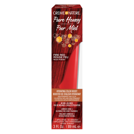 Creme of Nature Pure Honey Hydrating Color Boost Semi-Permanent Fire Red Hair Dye, 3 fl oz Beauty & Personal Care Creme of Nature