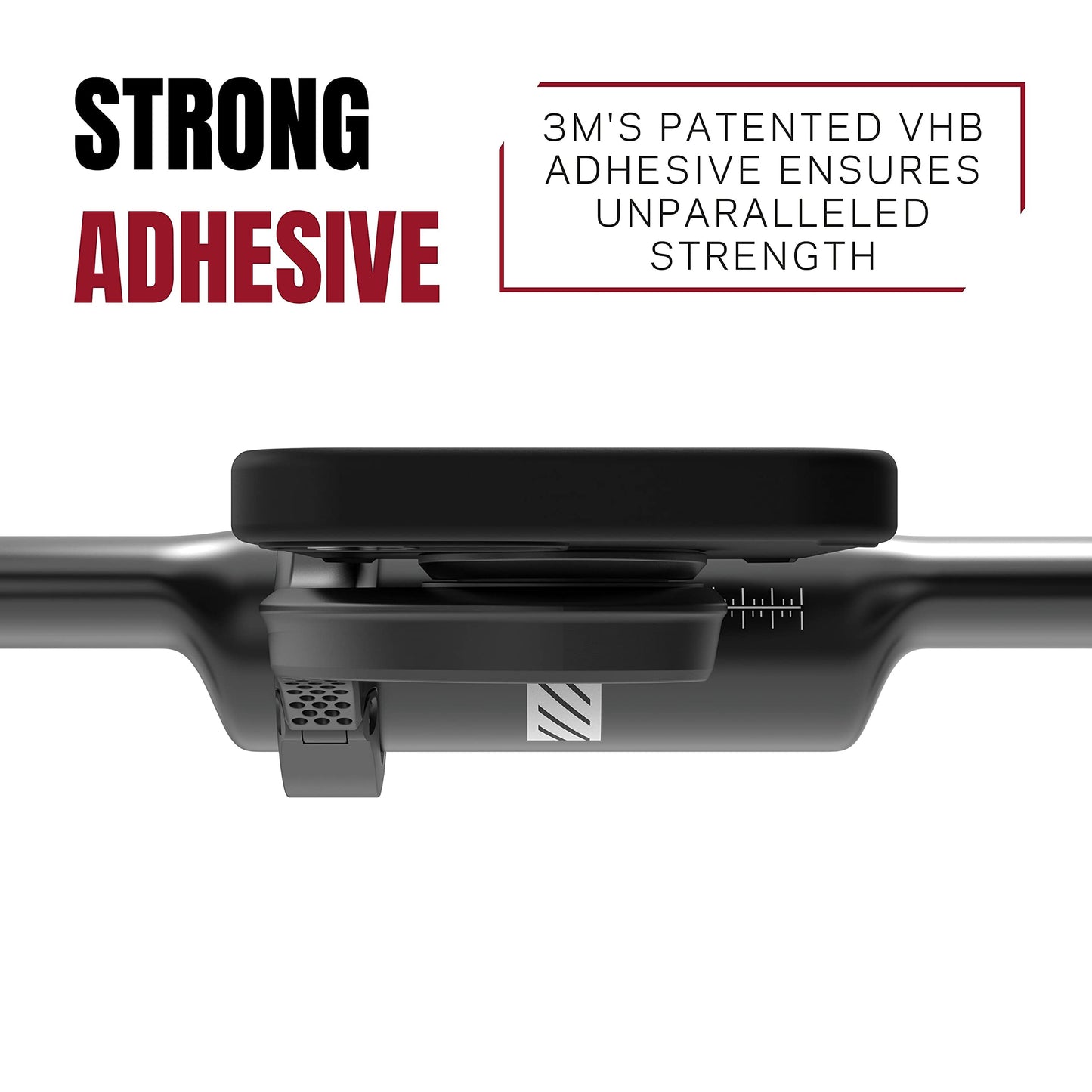 KOM Cycling Edge Universal Phone Adapter Attach Your Smartphone to Any Bike Mount - Quarter Turn Phone Mount Adhesive Adapter