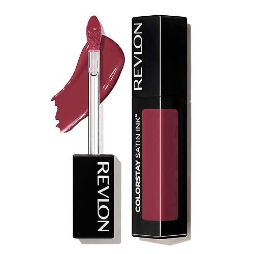 Revlon ColorStay Satin Ink Liquid Lipstick, Longwear Rich Lip Colors, Formulated with Black Currant Seed Oil, 005 Silky Sienna, 0.17 fl oz