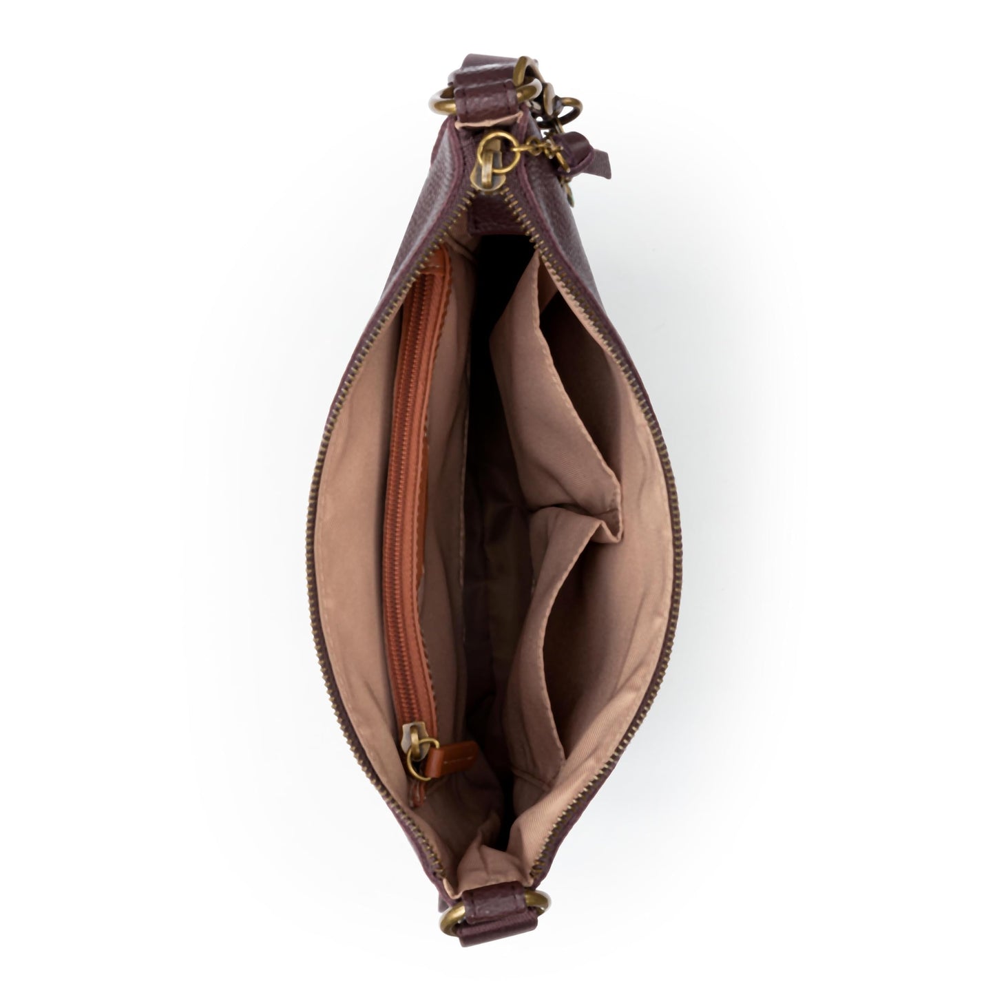 The Sak Lucia Leather Crossbody Purse - Premium Leather Women's Handbag for Everyday & Travel - Cross Body Bag With Zipper