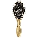 Olivia Garden Ceramic + Ion Supreme Styler Cushion Paddle Brush - Boar & Ionic for Shine, Frizz Control & Smoother Hair - Boar and Ionic Bristles