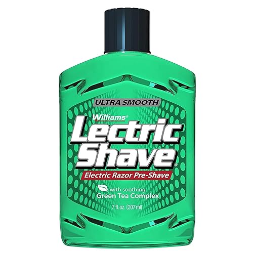 Williams Lectric Shave - Electric Razor Pre-Shave with Soothing Green Tea Complex, 7 fl oz (207 mL)