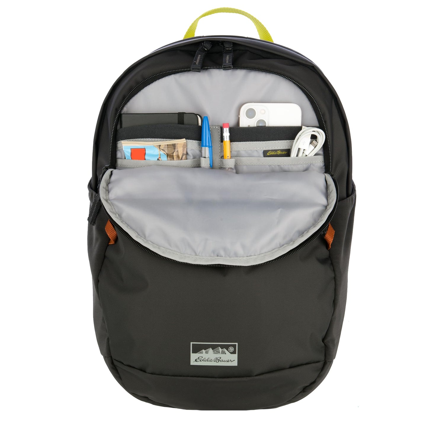Eddie Bauer 20L Venture Backpack, Hydration and Laptop Compatible Daypack, Carbon Black