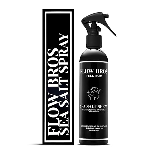 Flow Bros Sea Salt Spray for Hair - Texturizing & Volumizing Sea Salt Spray with Natural Ingredients, Vitamin B5 & Amaranth Seed Extract - Light