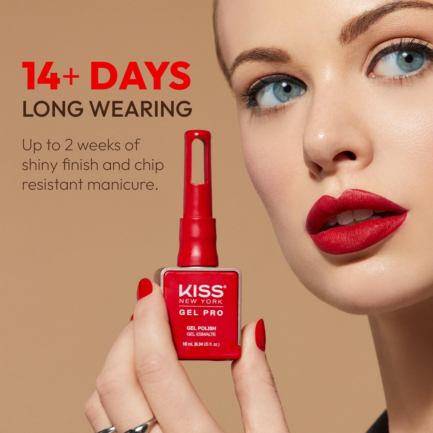 KISS NEW YORK Gel Nail Polish Soak Off UV LED Gel Polish 10mL Nail Art Salon Manicure DIY HEMA FREE, TPO FREE (Cream of the Crop) Beauty & Personal Care Kiss