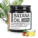 Organic Batana Oil for Hair Growth, 100% Pure Batana from Honduras, Hair Treatment Oil for Thick and Strong Hair, 4 fl oz