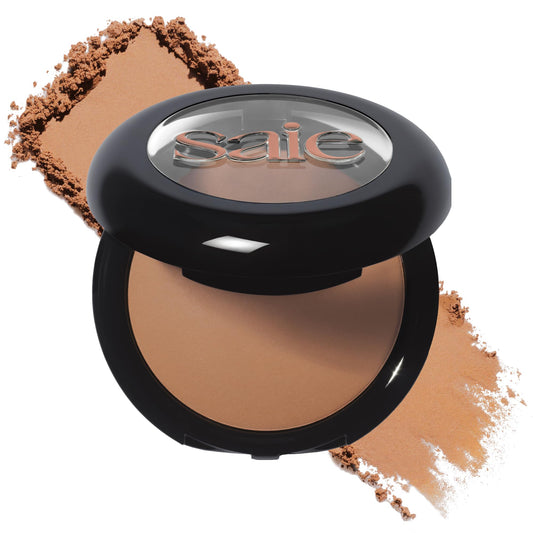 Saie SuperSuede Radiant Baked Bronzer Powder - Hydrating, Long-Lasting + Blurring Powder Bronzer for a Warm, Natural Glow - With Squalane + Jojoba Beauty & Personal Care Saie