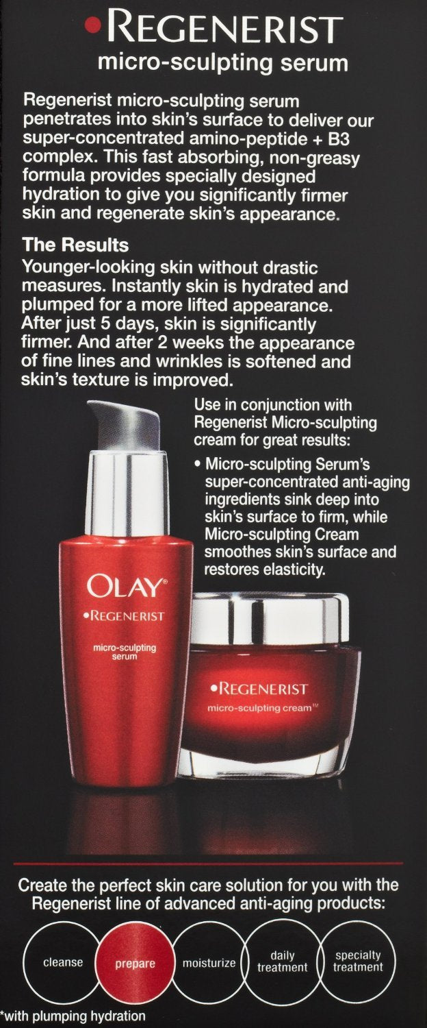 Olay Reg Microsculpt Seru Size 1.7z Olay Regenerist Microsculpt Serum 1.7z