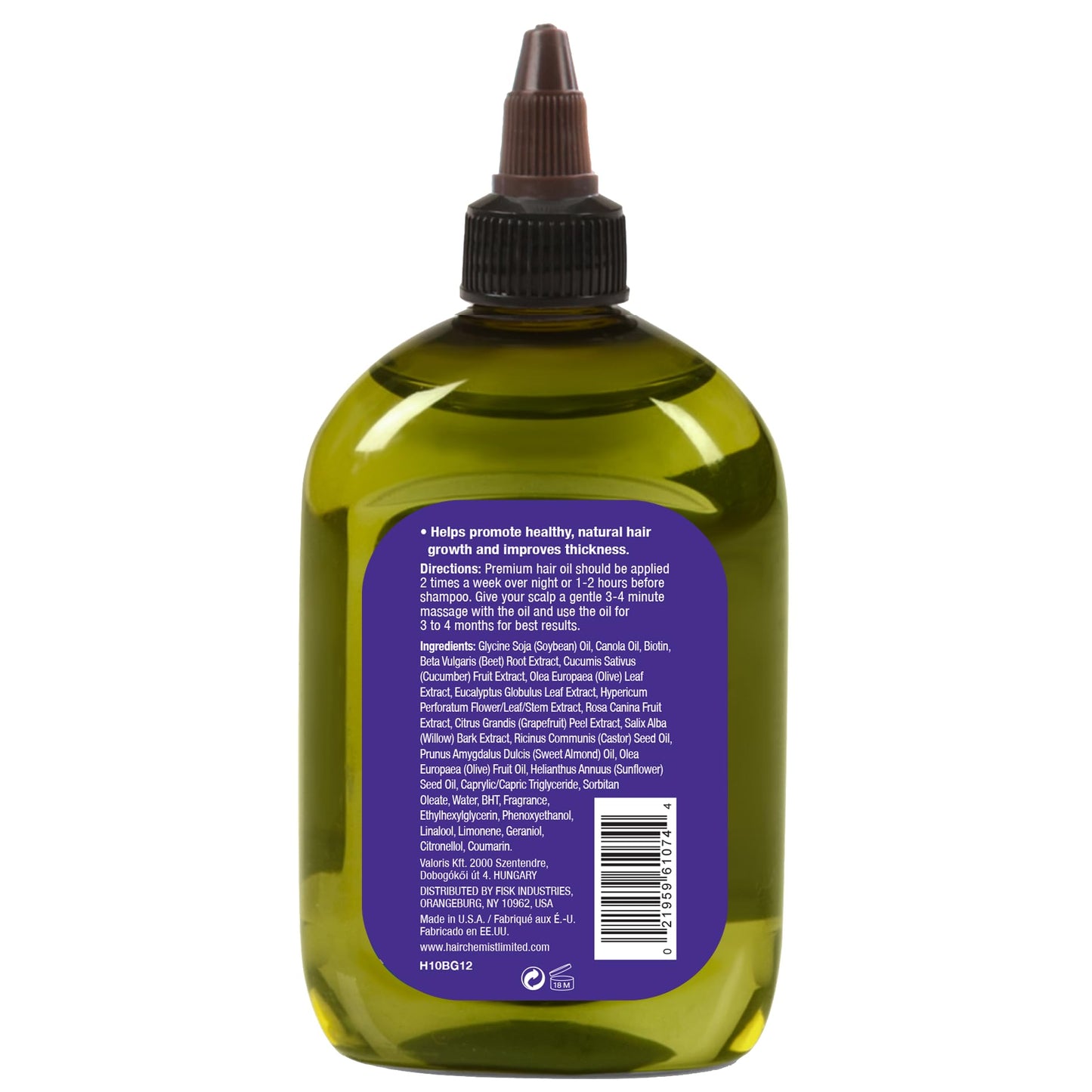 Hair Chemist Pro-Growth Biotin Hair Oil, Large 12 oz. - Hair Oil for Hair Growth