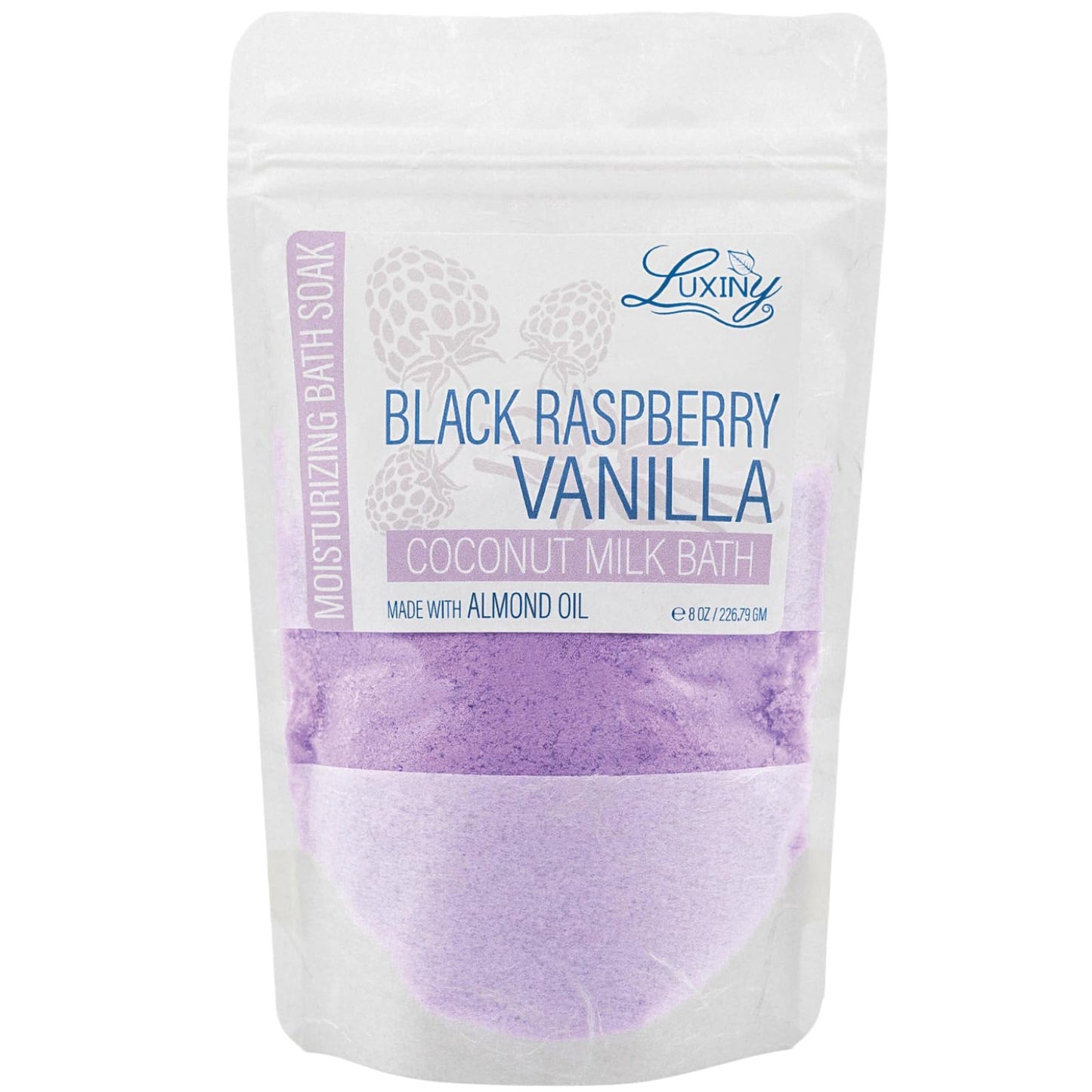 Luxiny Vegan Milk Bath Soak Made with Moisturizing Coconut Milk Powder & Sweet Almond Oil for a Bath Bomb Dust Soothing Fizz & Relaxing Soak, 8 oz.…