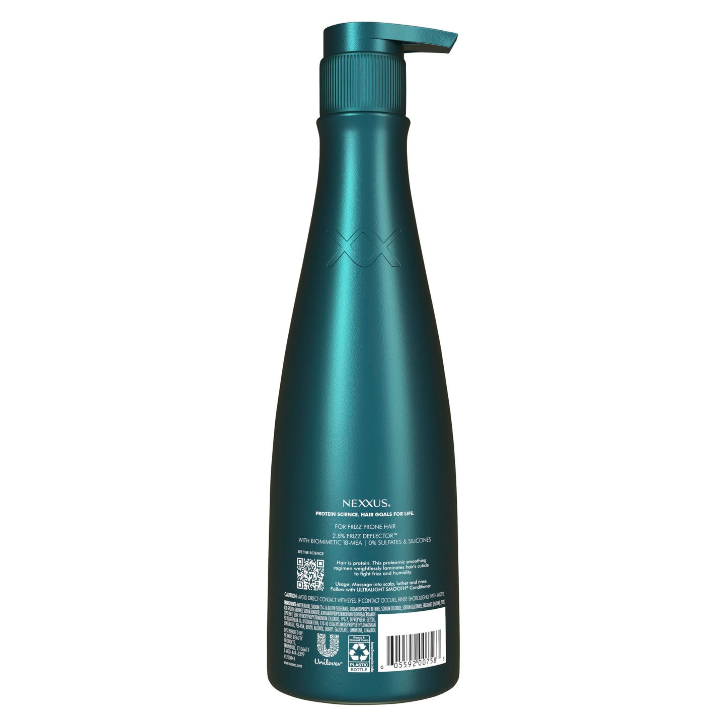 Nexxus Ultralight Smooth Shampoo for Dry and Frizzy Hair Weightless Smooth Hair Treatment to Block Out Frizz 13.5 fl oz