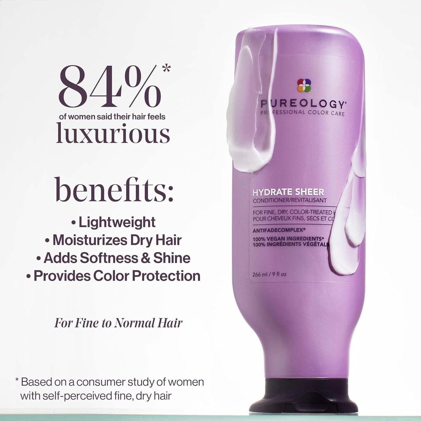 Pureology Hydrate Sheer Conditioner - Lightweight Hydrating Conditioner For Fine, Dry, Color-Treated Hair Beauty and Personal Care Pureology