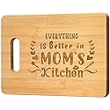 Pandasch Mom Gifts, Unique Birthday Gifts for Mom from Daughter Son, Happy Birthday Presents for Mother, 11x8.5 inch Engraved Bamboo Cutting Board…