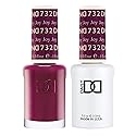 DND Gel Polish Set, Purple Collection, UV/LED Gel Polish and Air Dry Nail Lacquer, Matching Chip-Free Polish Duo, 732 Joy, 0.5 Fl Oz
