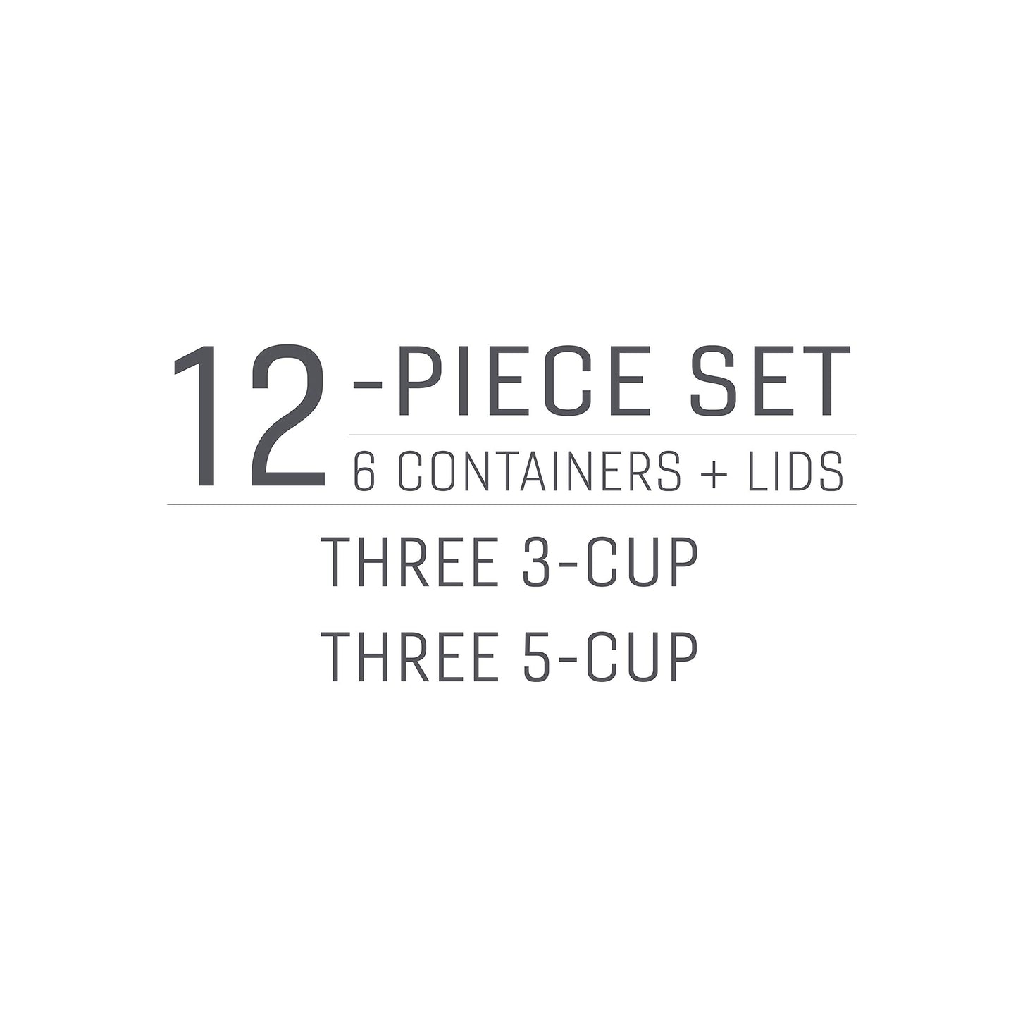 Rubbermaid EasyFindLids with Press & Lock Leak Proof Lids Food Storage Set, Meal Prep Containers, 12 Piece