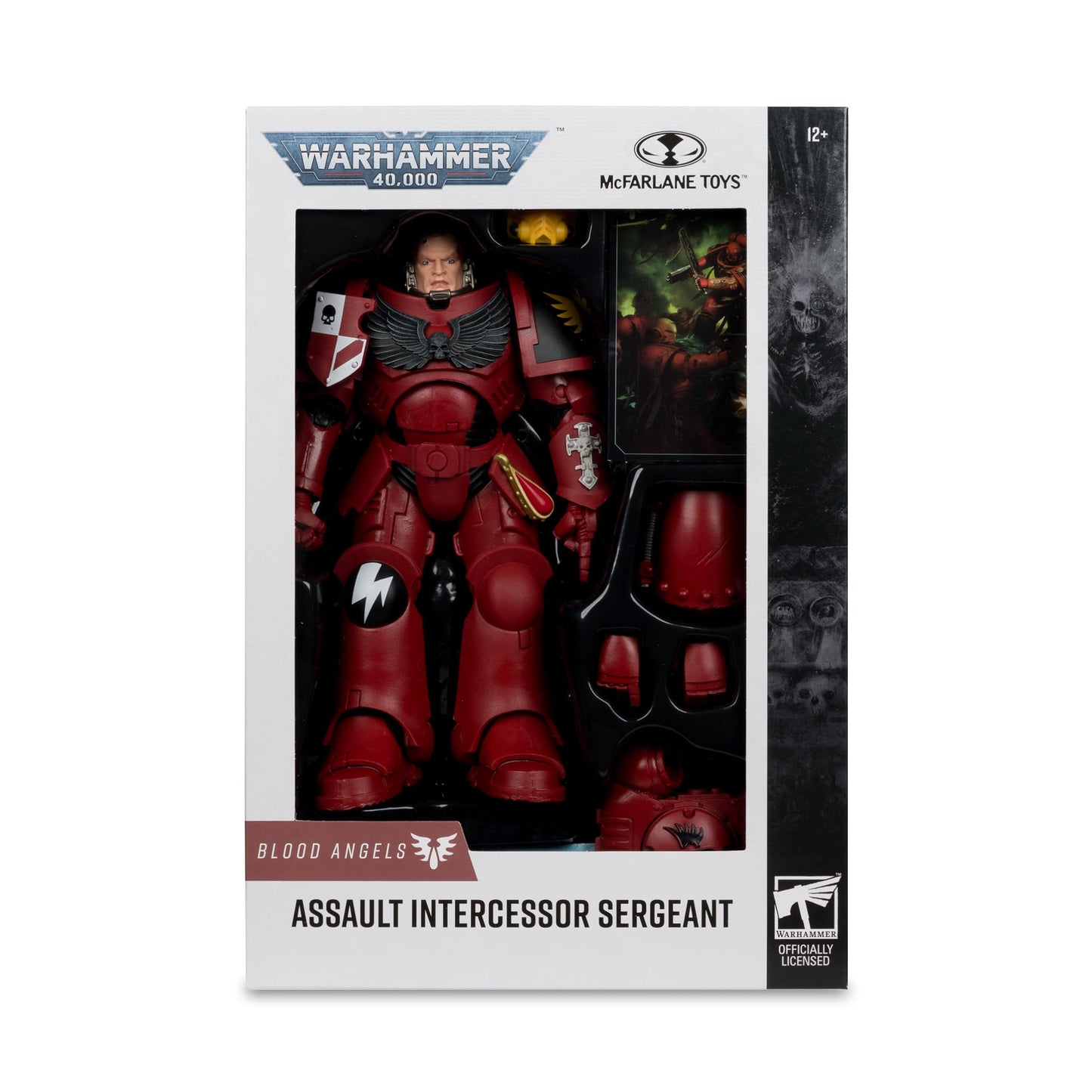 McFarlane Toys- Warhammer 40,000 Assault Intercessor Sergeant (Blood Angel) 7in Figure