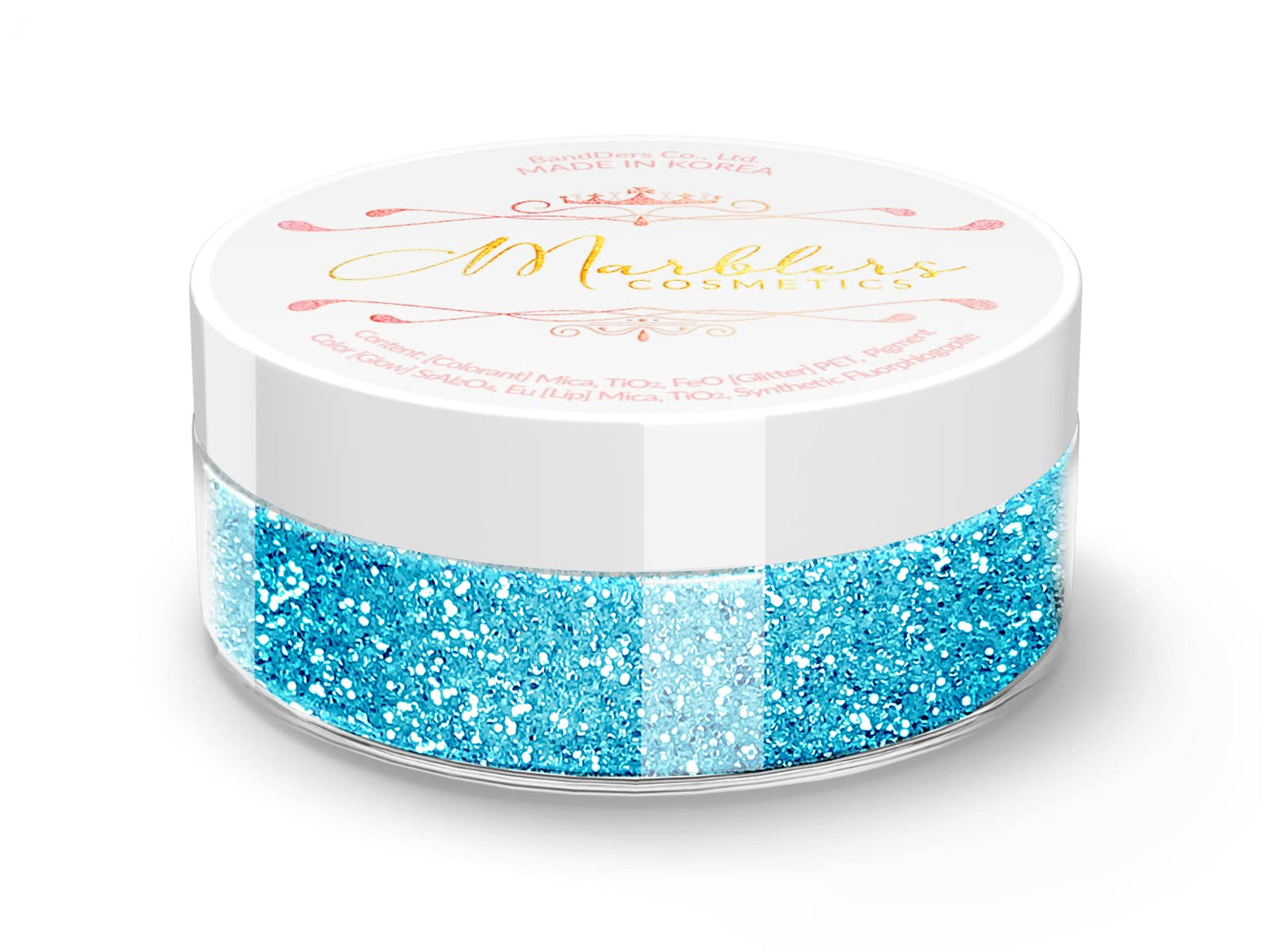MARBLERS Twinkle Face & Body Glitter [Aqua Blue] 0.18oz (5g) | Fine | Non-Toxic | Vegan | Cruelty-Free | Festival, Rave & Party Makeup | Eye, Hair