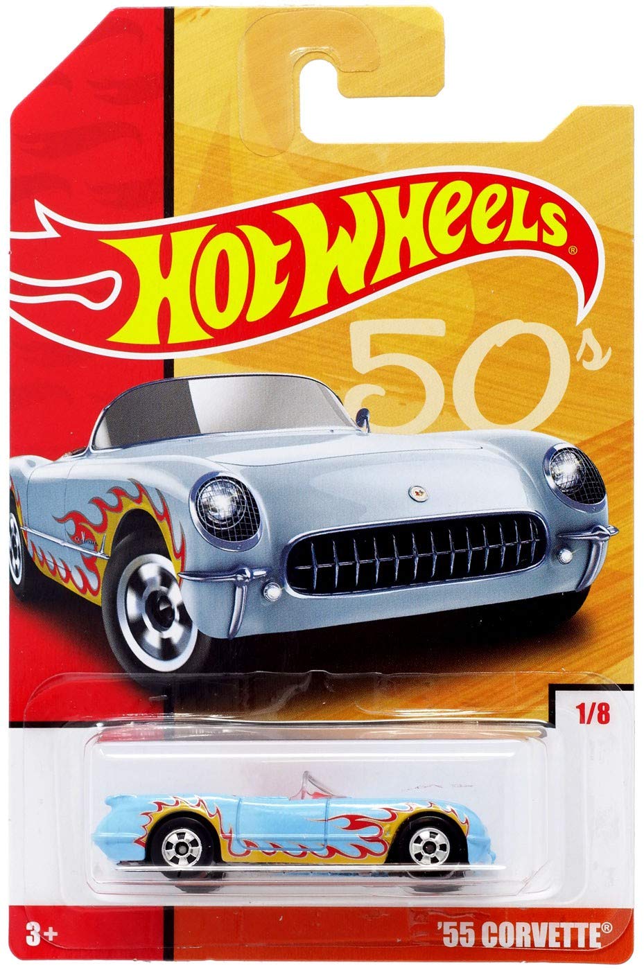 Hot Wheels Throwback Series 1/8 50s '55 Corvette Convertible