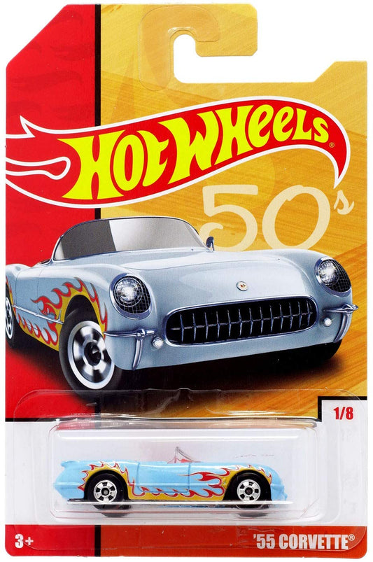 Hot Wheels Throwback Series 1/8 50s '55 Corvette Convertible
