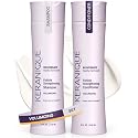 Keranique Volumizing Shampoo & Conditioner Set for Hair Repair, Growth & Thinning Hair Support - Keratin, Biotin, Menthol & Niacinamide, Lightweight