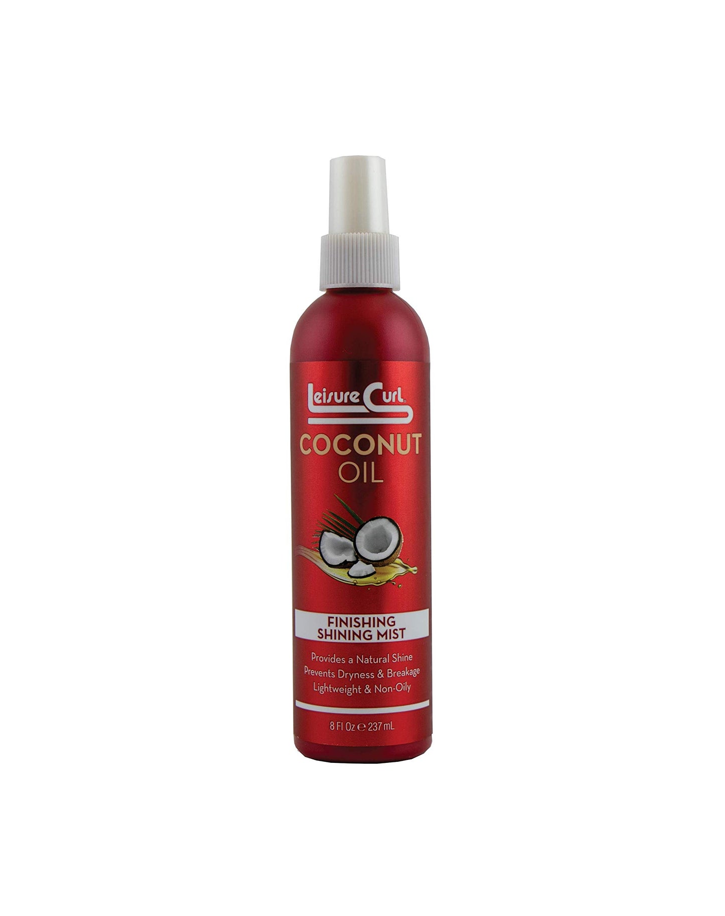 Coconut Oil Finishing Shining Mist, 8 oz for Natural Shine | Prevents Dryness & Breakage, Lightweight & Non-Oily Styling