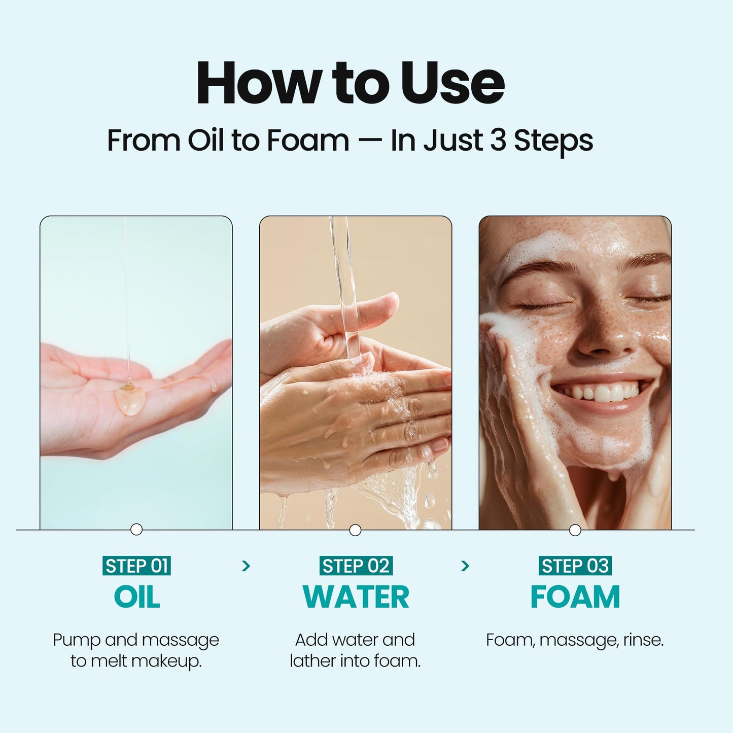 [K-Beauty] Blue Tansy Oil to Foam - All-in-One Korean Face Wash Oil-Based Foaming Facial Cleanser - Excess Sebum & Oil Control - Gentle Makeup Deep Beauty and Personal Care MAXCLINIC