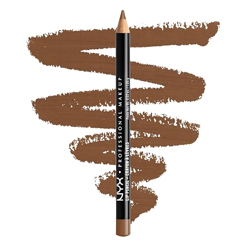 NYX PROFESSIONAL MAKEUP Slim Lip Pencil, Long-Lasting Creamy Lip Liner, Brown, 0.04 oz Beauty & Personal Care NYX PROFESSIONAL MAKEUP