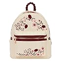 Loungefly Cream & Red Floral Mid-Size Backpack