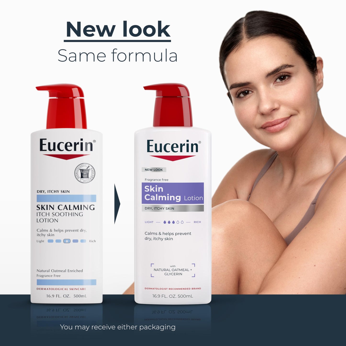 Eucerin Skin Calming Lotion - 16.9 oz, Pack of 2