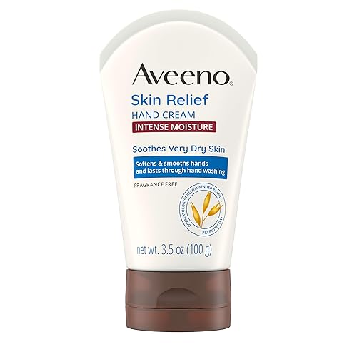 Aveeno Skin Relief Intense Moisture Hand Cream with Soothing Prebiotic Oat for Dry and Sensitive Skin Cream Softens & Smooths Hands & Lasts Through