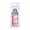KISS Impress No Glue Pedi 30 Pcs Press on Toenails, Pink Stick on Extension False Nails for Toes, Peel & Press Easy Apply, Hassle-Free Removal Beauty & Personal Care KISS