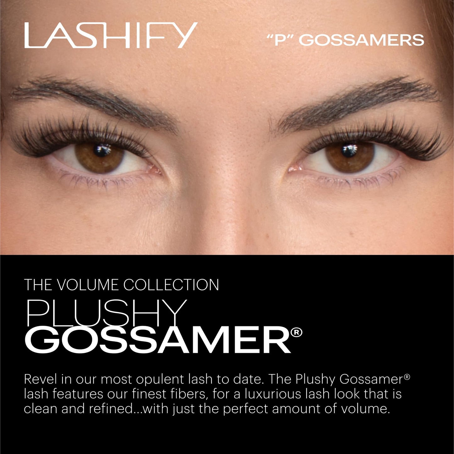 Lashify Plushy 10mm Gossamer Lashes in Black, Easy DIY False Lashes for a Voluminous Yet Still Natural Look