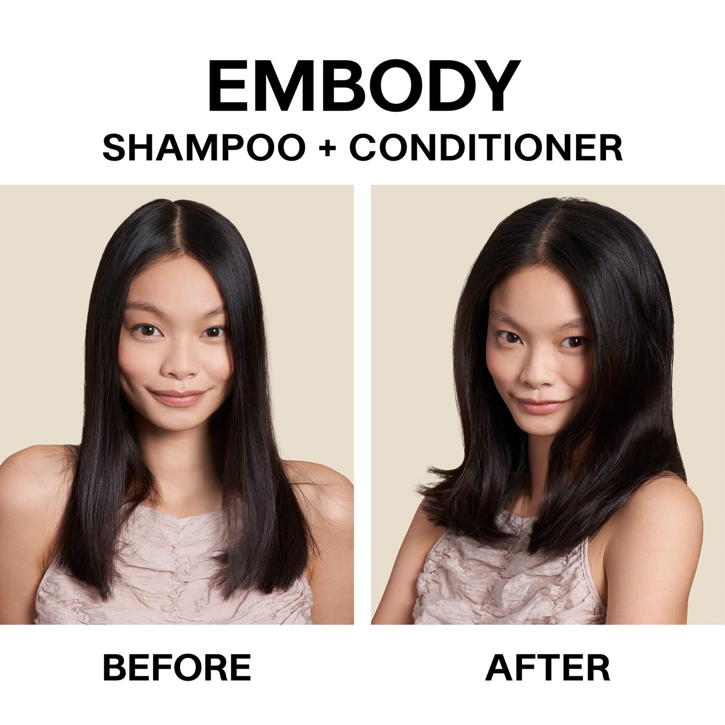JVN Embody Volumizing Shampoo and Conditioner Set, 20 Fl Oz, Color Safe Clarifying Shampoo for Build up, Adds Fullness, Moisture, Restores Shine, Hair