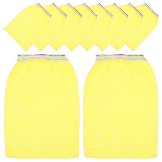 Healifty 25Pcs Disposable Exfoliating Bath Gloves for Shower Body Scrubbing Dead Skin Removal Non-Slip Back Scraper Mitts for Men and Women Beauty and Personal Care Healifty