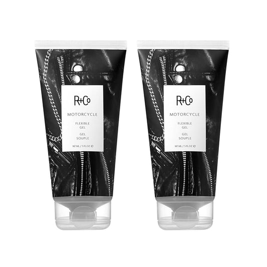 R+Co Motorcycle Flexible Gel - Hybrid Styling Gel with Flexible Hold & Wax-Like Shine - Heat Protectant, Volumizing Gel for Texture, Natural Finish