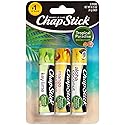 ChapStick Lip Care Set, Tropical Paradise Collection 3-Pack - Mango Sunrise, Key Lime & Aloha Coconut Lip Balm, 0.15 Oz Ea