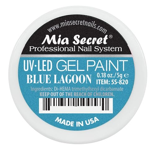 Mia Secret Professional Nail System UV/LED Gel Paint - 5 grams (Blue Lagoon) Beauty & Personal Care Mia Secret
