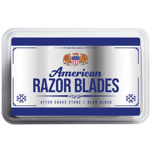 American Razor Blades Alum Block Aftershave Solution for Shaving Razor Burn Relief in Plastic Case 3.53 oz. 100gr. Beauty and Personal Care the shave factory