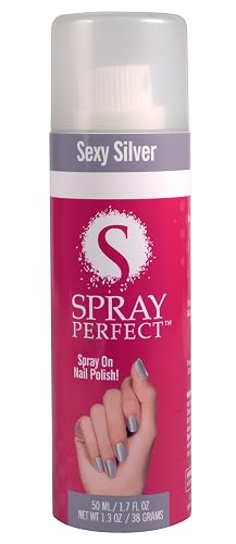 Natures Pillows Spray Perfect Nail Polish, Sexy Silver, 2.0 Ounce, Spray-on Nail Polish: Worlds Fastest Manicure, Complete Nail Coverage, Only Adheres Beauty & Personal Care Nerve Pain Away