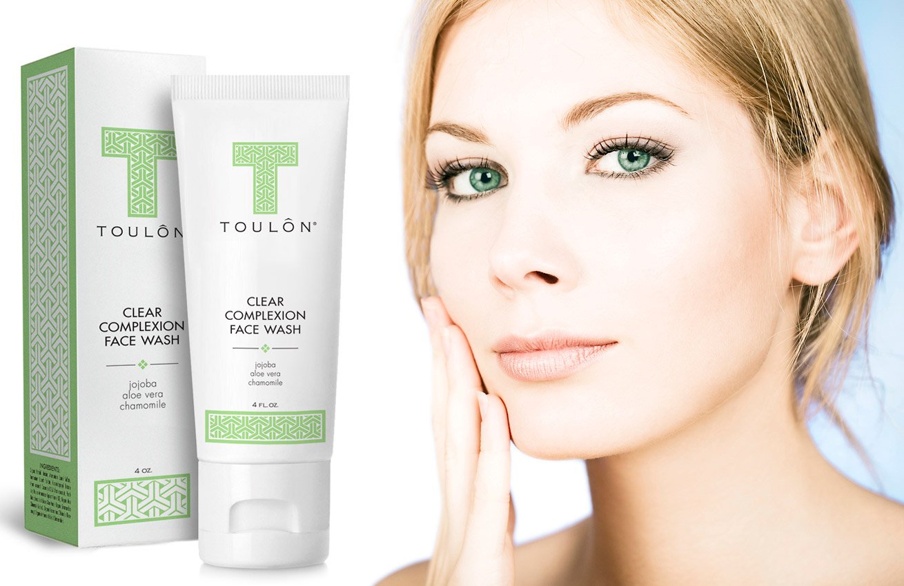 TOULON Aloe Vera Face Wash - Anti Aging Face Cleanser for Oily Skin & Clear Complexion. Antioxidant Facial Cleanser For Women and Men