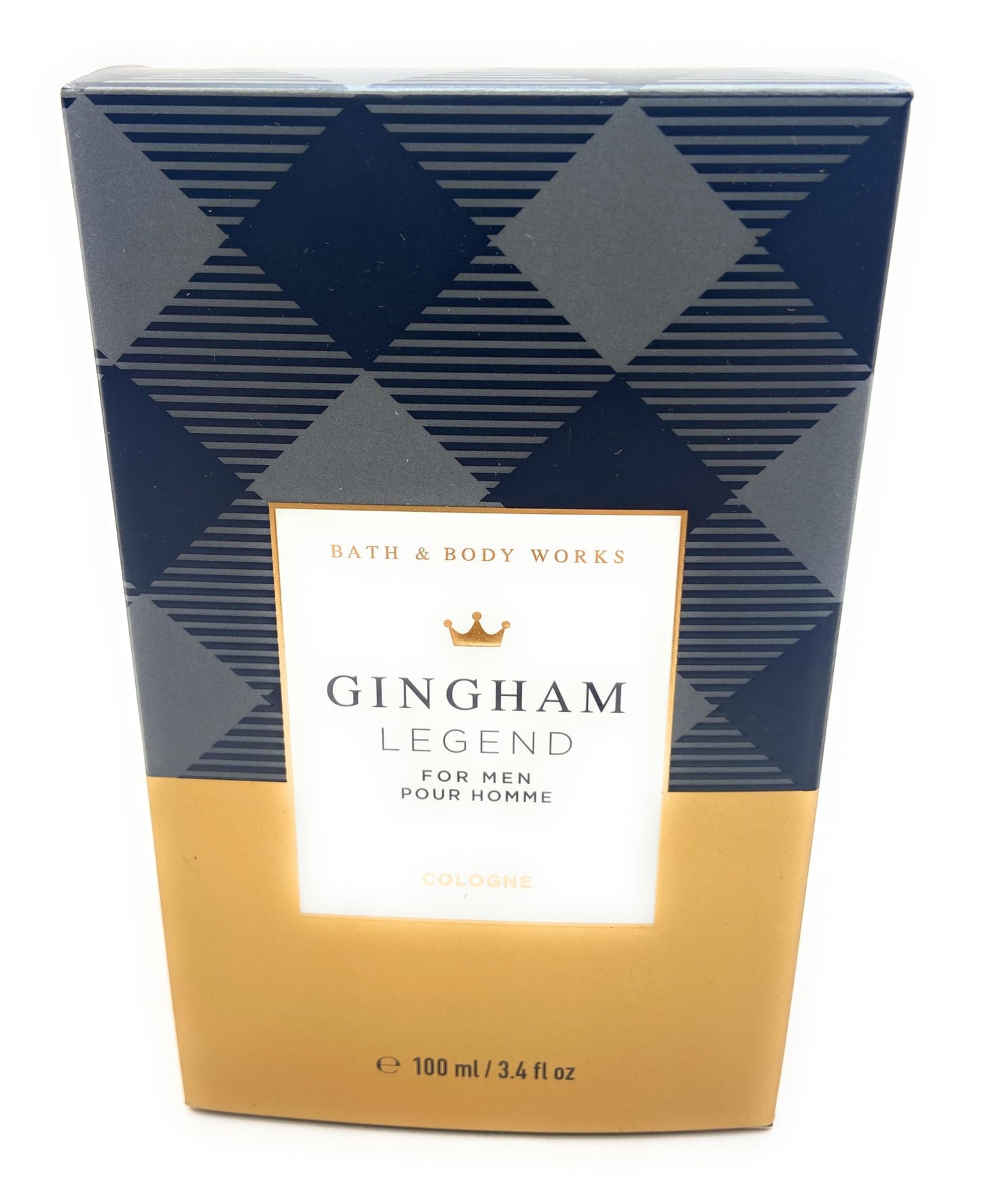 Bath and Body Works Gingham Legend Cologne For Men 3.4 Fluid Ounce Spray