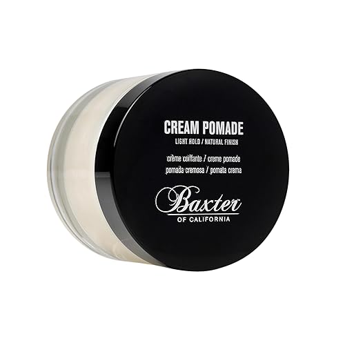Baxter of California Cream Pomade for Men and Women, Natural Finish, Light Hold, Barbershop Quality, Smooths Classic Looks, Perfect for Texturizing