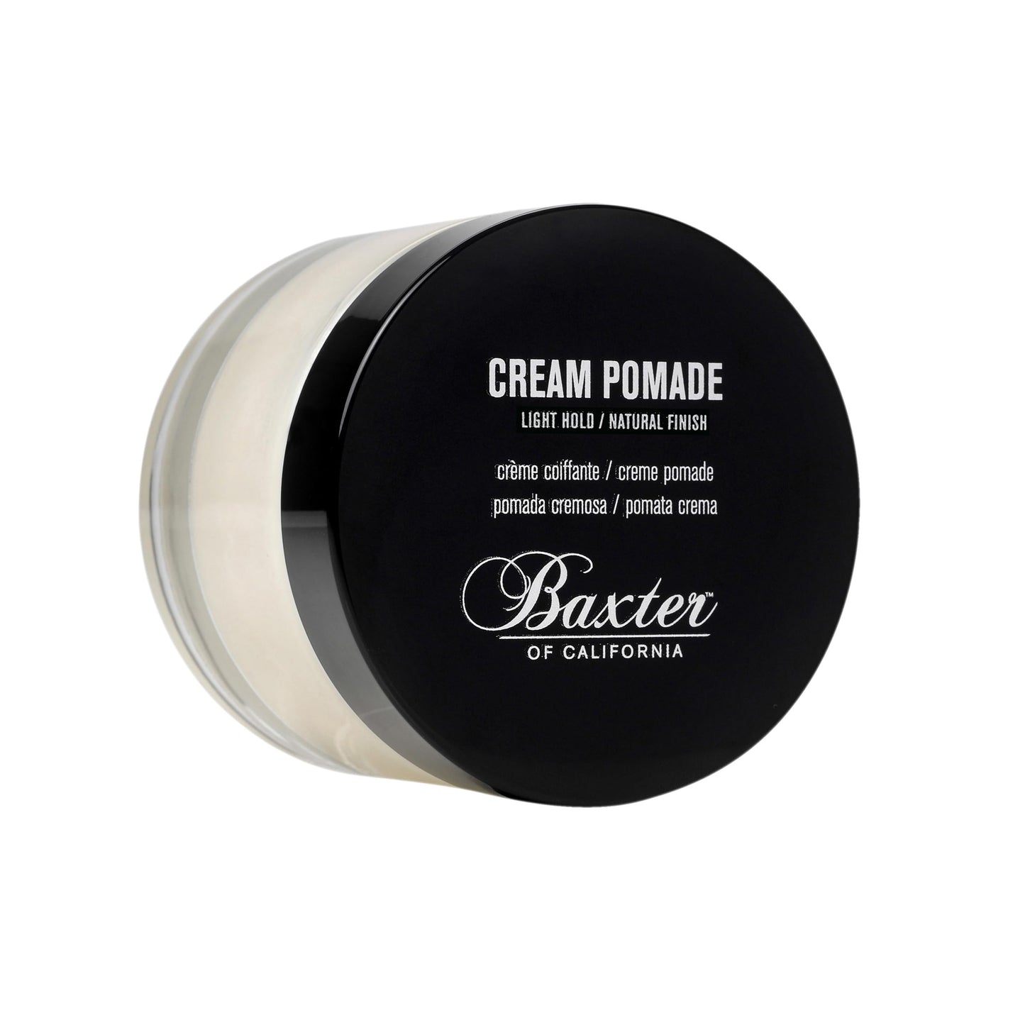 Baxter of California Cream Pomade for Men and Women, Natural Finish, Light Hold, Barbershop Quality, Smooths Classic Looks, Perfect for Texturizing