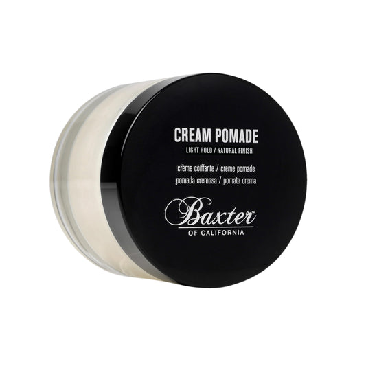 Baxter of California Cream Pomade for Men and Women, Natural Finish, Light Hold, Barbershop Quality, Smooths Classic Looks, Perfect for Texturizing