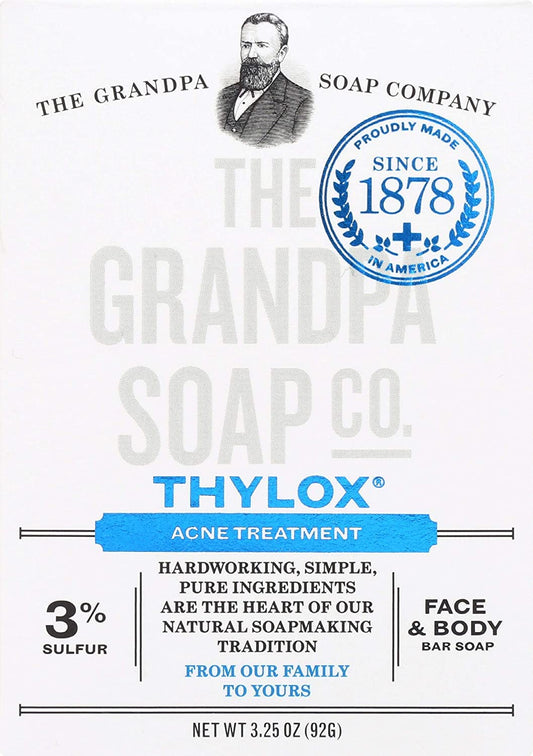 The Grandpa Soap Company Grandpa's thylox acne treatment soap with sulfur - 3.25 oz Beauty & Personal Care The Grandpa Soap Company