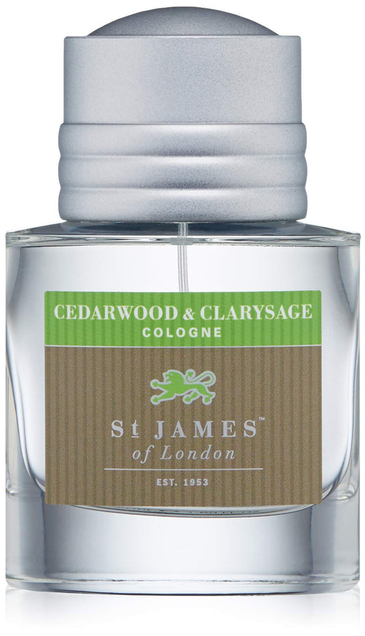 St James of London Cedarwood & Clarysage Cologne, 1.69 Fl Oz